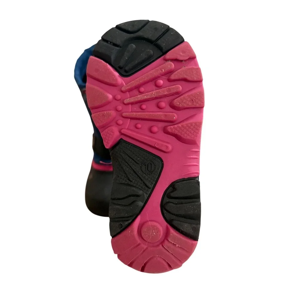 Kamik Kids Snow Boots Blue Pink Waterproof Winter Boots Size 10 Toddler‎